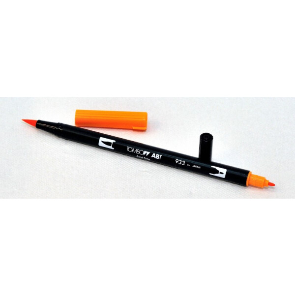 Orange. ABT TOMBOW DUAL Brush-Pen, ungiftig, geruchlos. 933