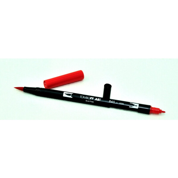 ABT TOMBOW DUAL Brush-Pen, ungiftig, geruchlos. 845 Carmin