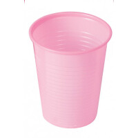 Plastik Becher Pink, 180 ml. Inhalt 100 Stück
