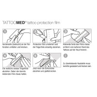 TattooMed - Tattoo Protection Film - Transparent Hautschutzauflage. Rolle 15 cm x 5 m