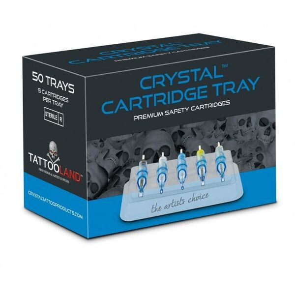 Crystal Disposable Cartridge Quick Tray. White. Inhalt 50 Stück