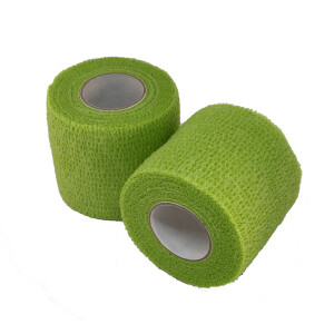 Cohesive Bandage/ Kohäsiv Verband, Lime Green. 5 cm...
