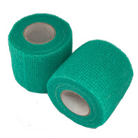 Cohesive Bandage/ Kohäsiv Verband, Turquoise.. 5 cm x 450 cm. VE = 1 Rolle