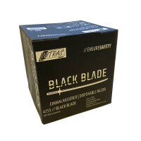 NITRAS Einweg Rasierer, Black Blade. Packung 100 Stück Black