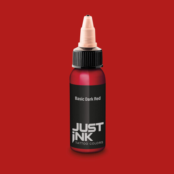 JUST INK Tattoo Colors.Basic Dark Red. 28 ml