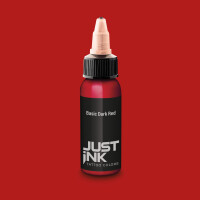JUST INK Tattoo Colors.Basic Dark Red. 28 ml