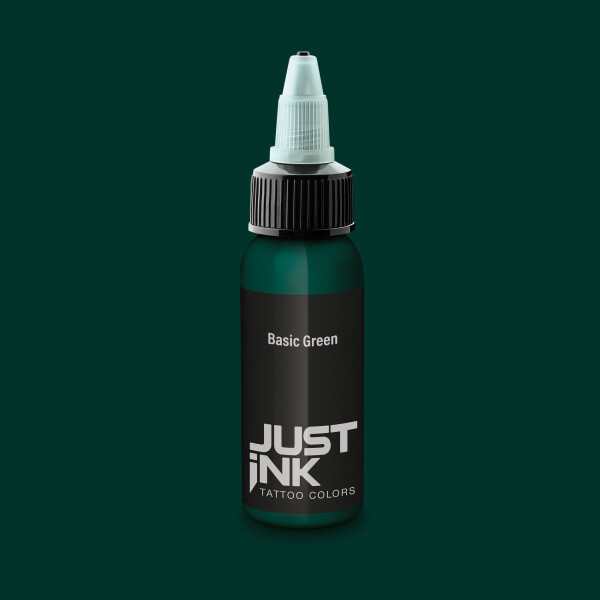 JUST INK Tattoo Colors.Basic Green. 28 ml