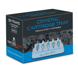 Crystal Disposable Cartridge Quick Tray. Black. Inhalt 50 Stück