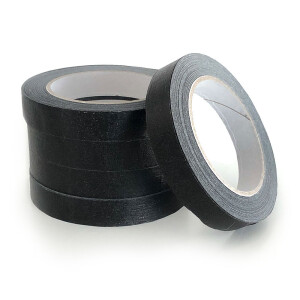 ONYX  BLACK MASKING TAPE Paper Tape/ Heftpflaster/ Fixierpflaster, 19 mm x 50 m