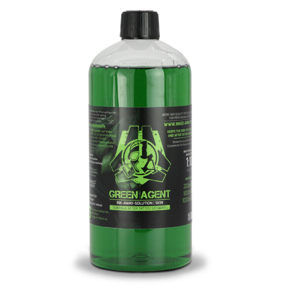 THE INKED ARMY Green Agent Skin Reinigungslösung. 500 ml Konzentrat