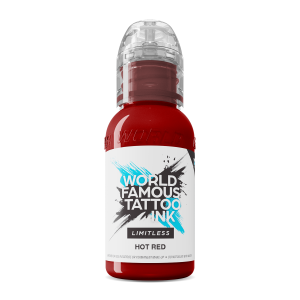 World Famous Limitless Tattoo Farbe - Hot Red. 29, 6 ml