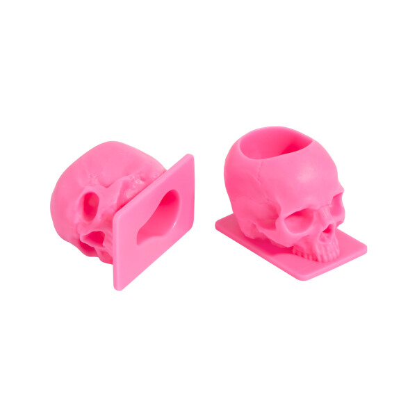 Saferly Skull Farbkappen.  Größe 16 mm. Pink. VE 25 Stück