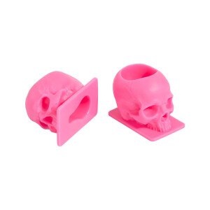 Saferly Skull Farbkappen.  Größe 16 mm. Pink....